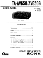 Sony TA-AV650 - Service Manual 